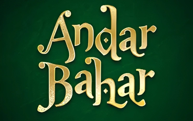 El juego de mesa Andar Bahar de 1win con bonificación de tiradas gratuitas.