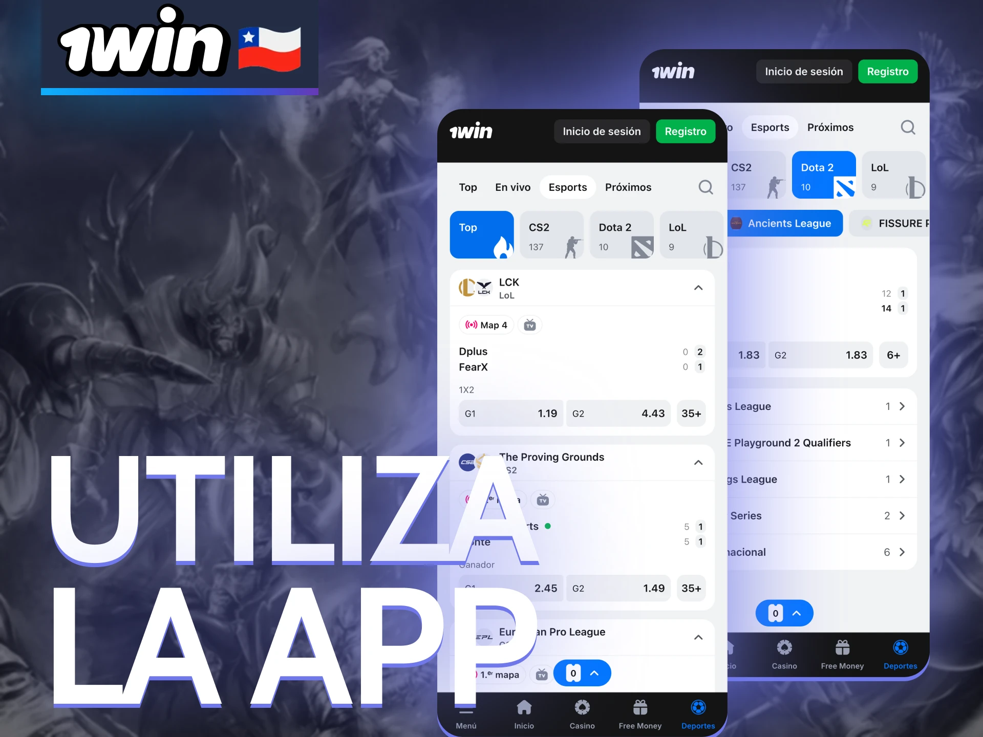 La aplicación 1win hace que apostar en eSports sea más cómodo.