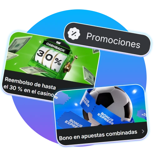 Reclama bonos exclusivos en la 1Win.