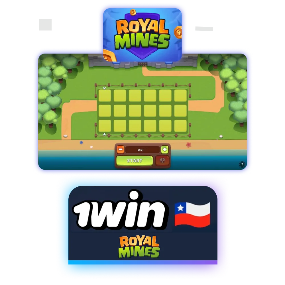 Puedes jugar a Royal Mines en 1win.