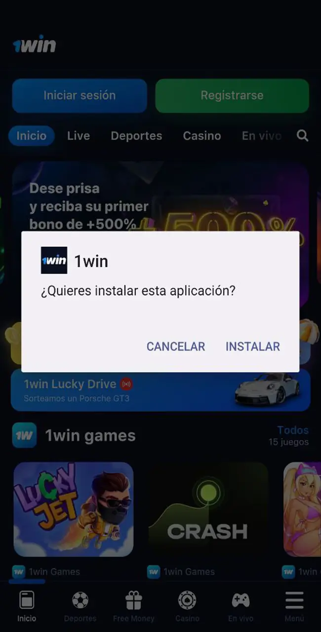 Puedes descargar la aplicación 1win en Chile.