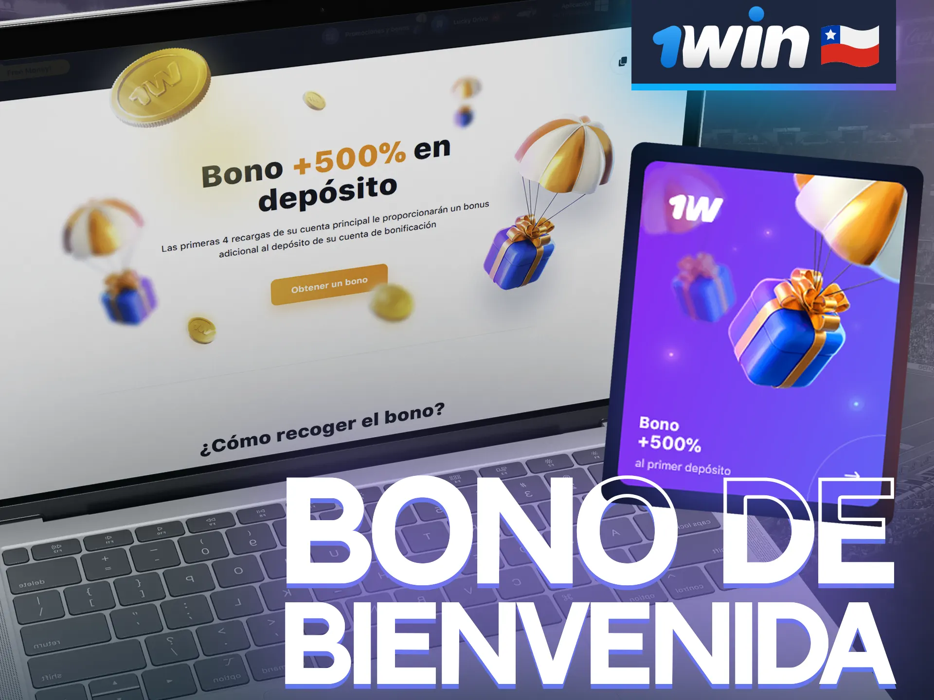 Regístrate en 1win y recibe bonos de bienvenida.