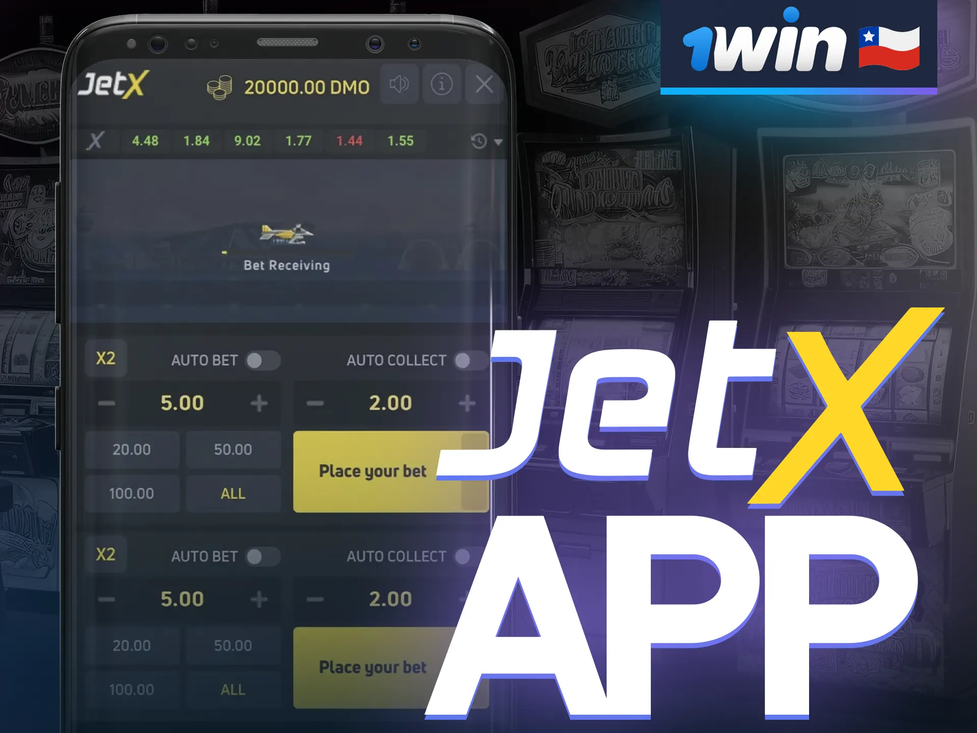 Los jugadores pueden descargarse la aplicación 1win JetX para empezar a jugar y obtener una bonificación por la instalación.