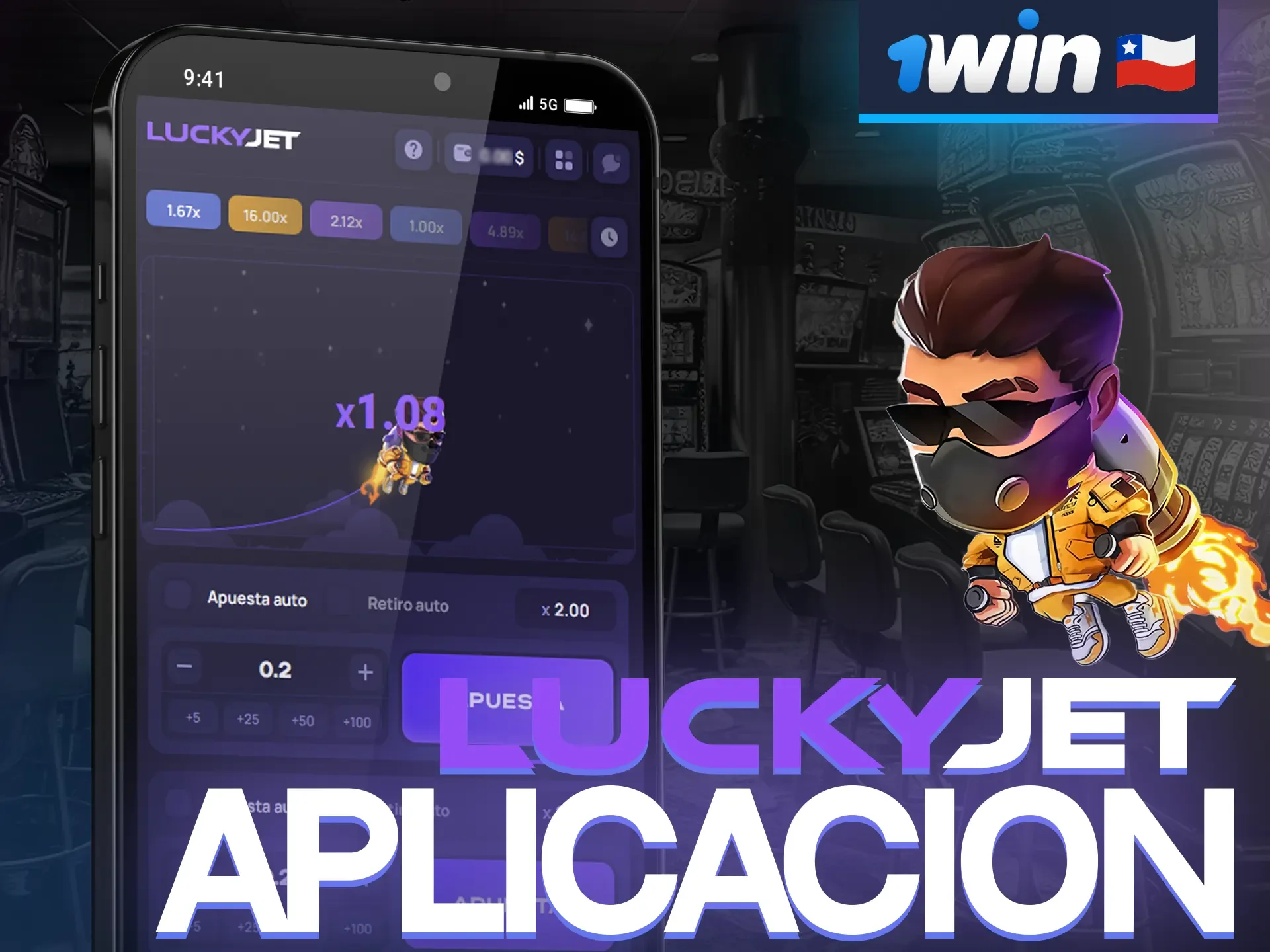 La aplicación 1win Lucky Jet ofrece a sus usuarios todas las funciones del juego en su dispositivo móvil y es fácil de instalar.