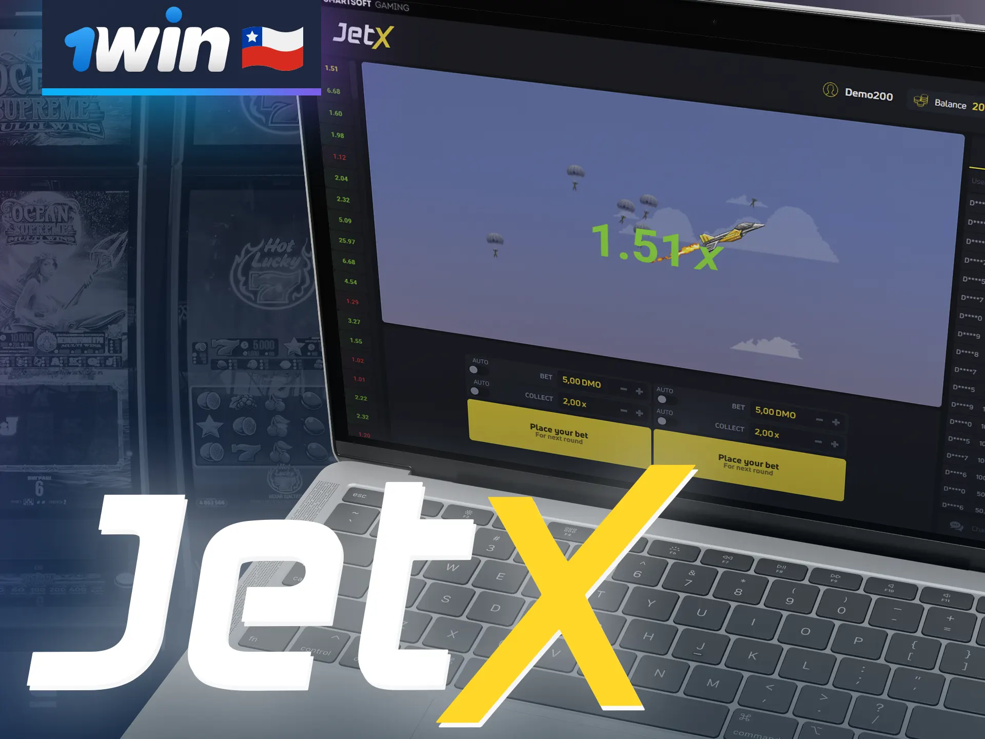 JetX es popular entre los usuarios chilenos.