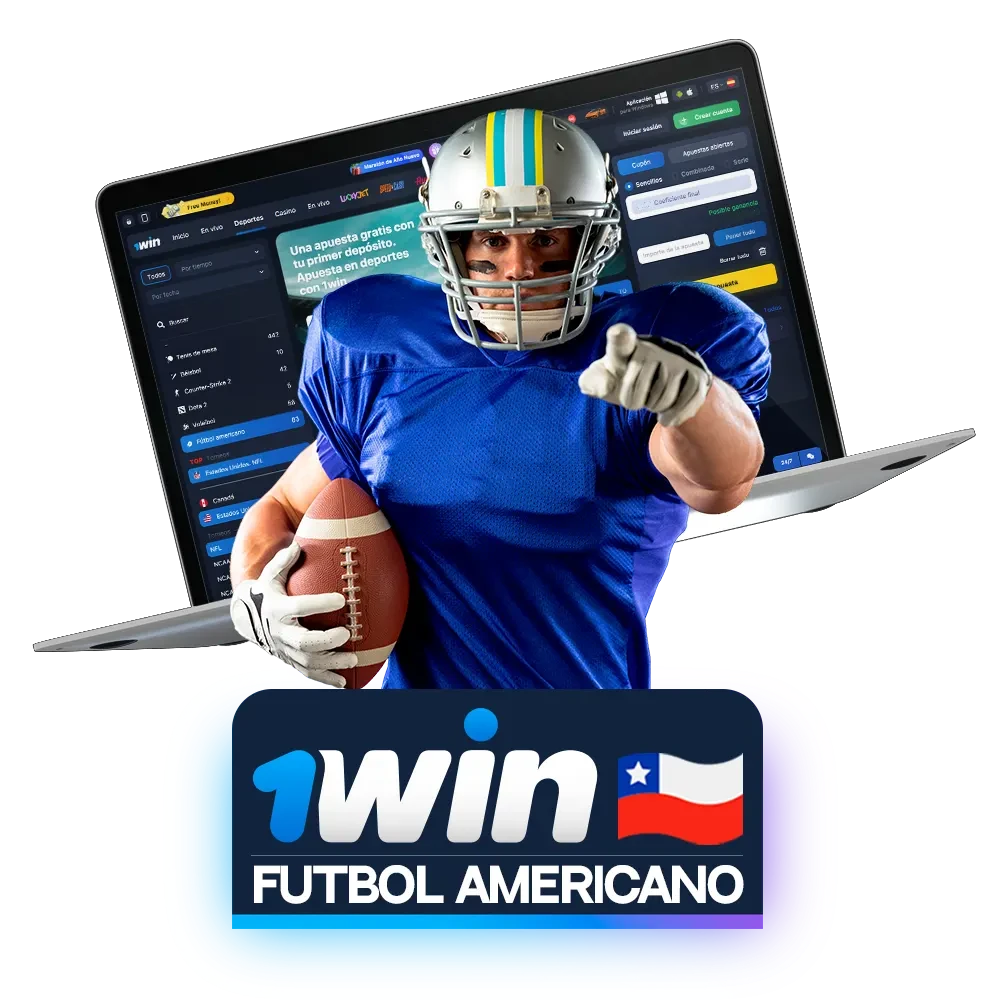 Apuesta al fútbol americano en la página web de 1win.