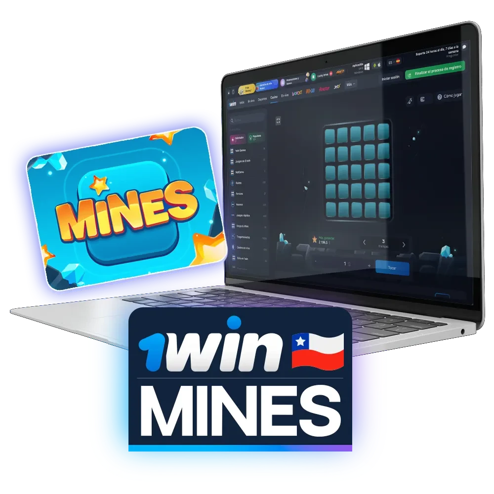 El juego Mines está disponible entre otros juegos en 1win.