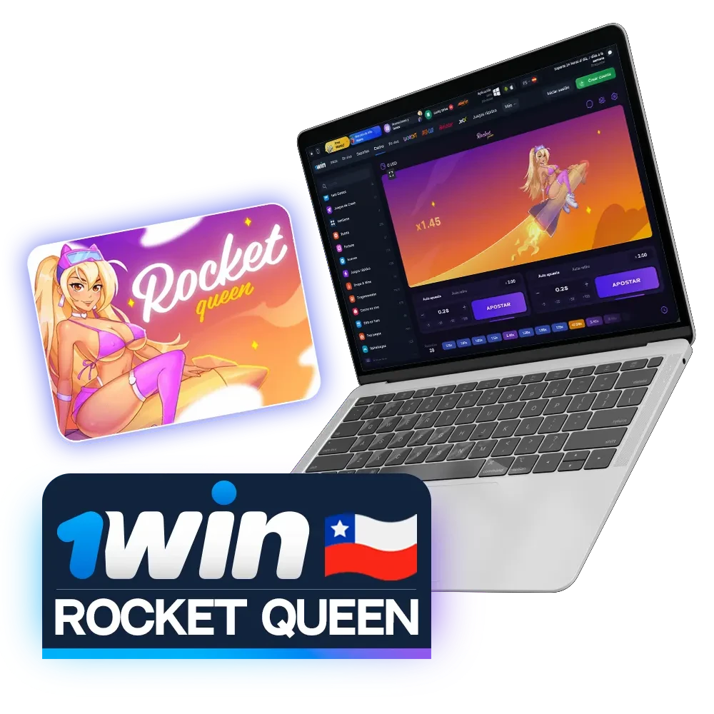 Disfruta del juego Rocket Queen en el sitio web de 1win.