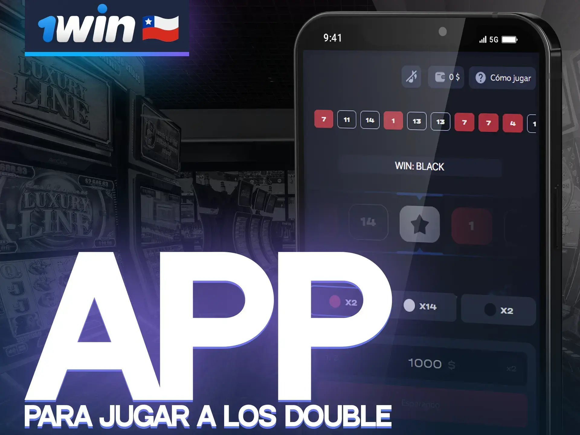 Juega a Double en tu smartphone con la aplicación 1win.