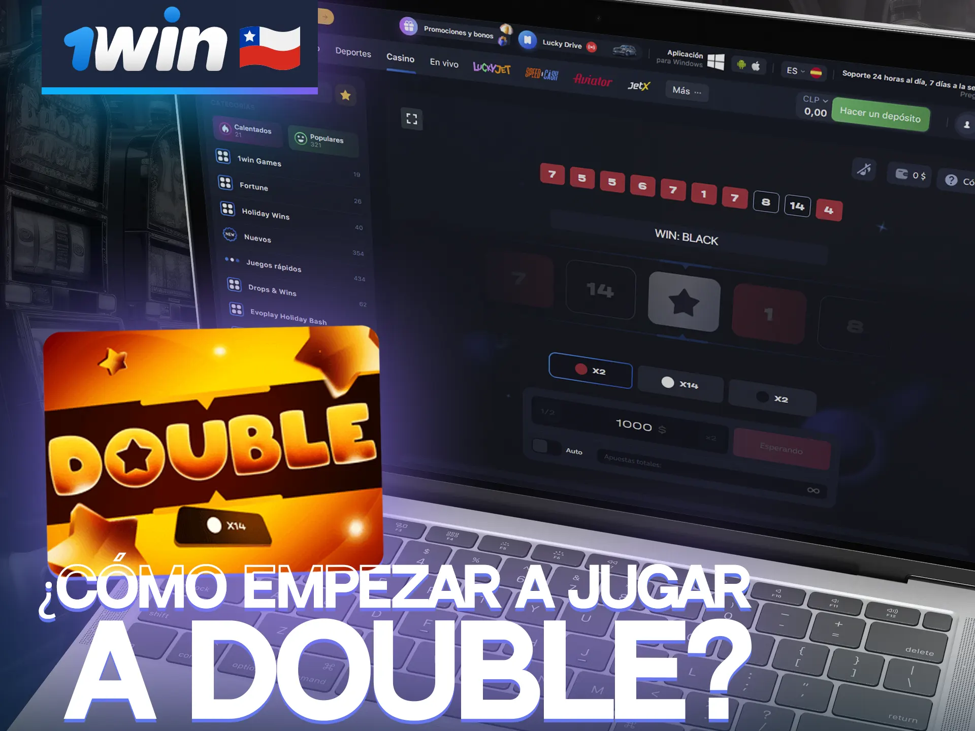 Aprenda a jugar al Double en 1win Casino siguiendo las instrucciones.