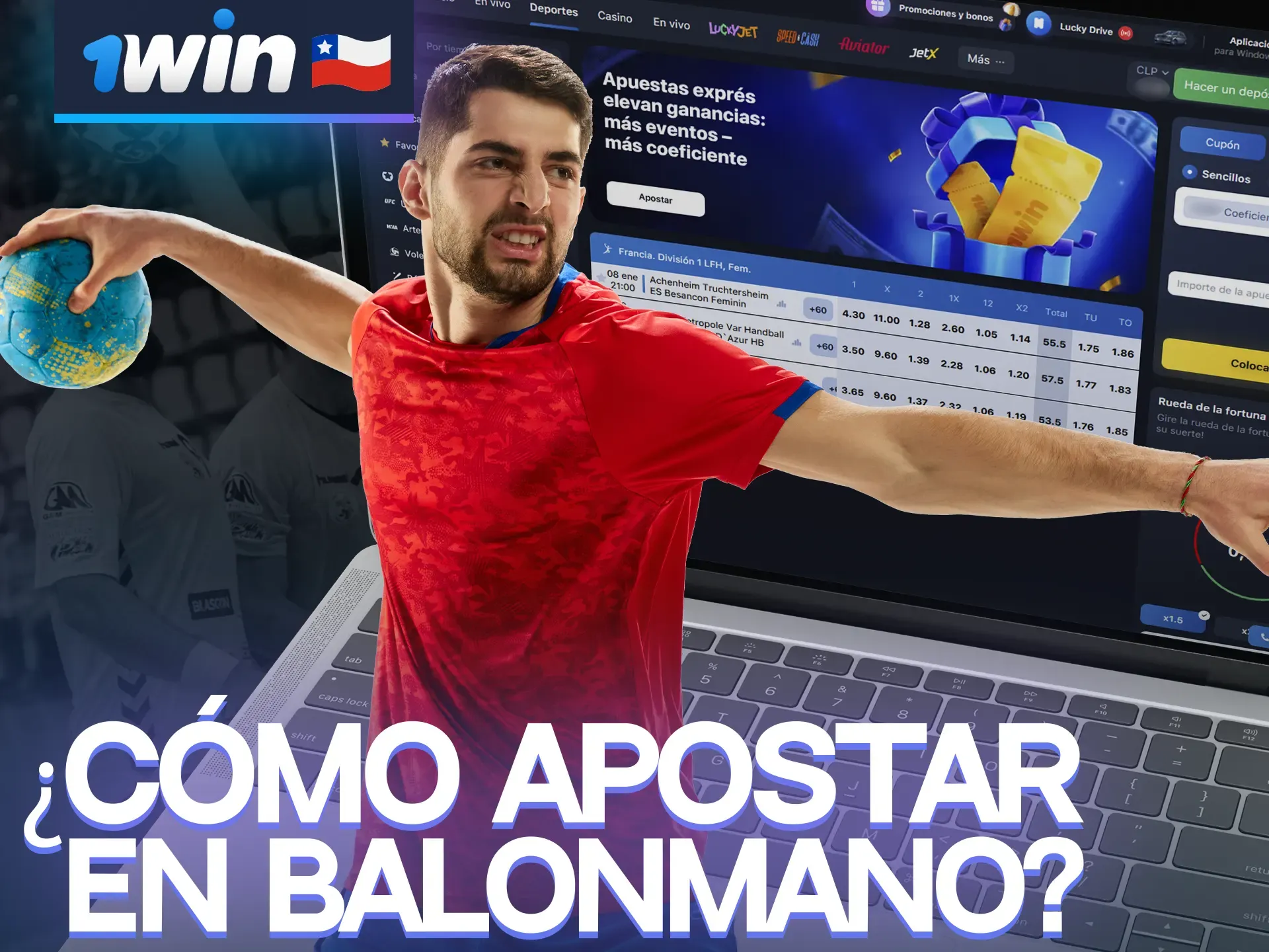 Las apuestas en balonmano las puedes realizar de forma sencilla en 1win.