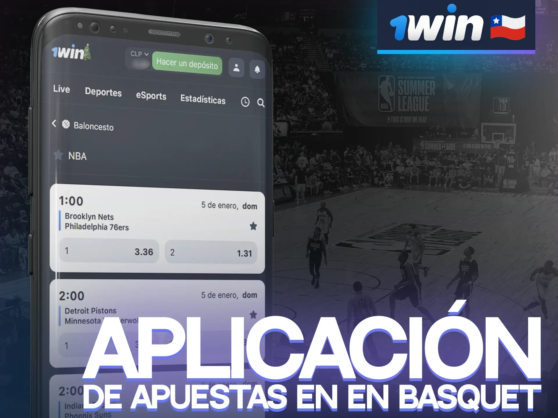 Descarga la app de 1win gratis para Android o iOS.