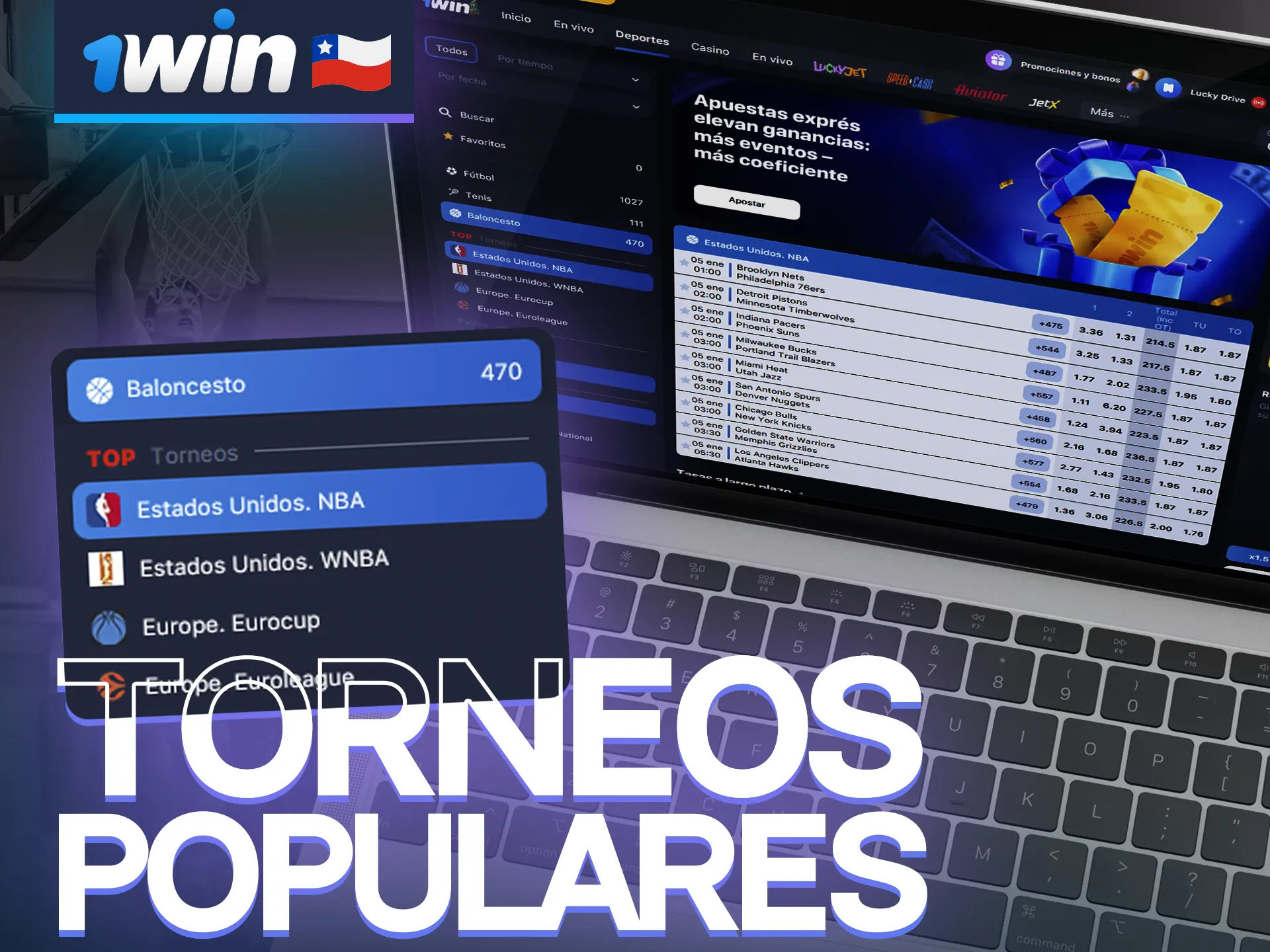 En 1win, los fanáticos del básquet encuentran múltiples opciones para realizar sus apuestas.