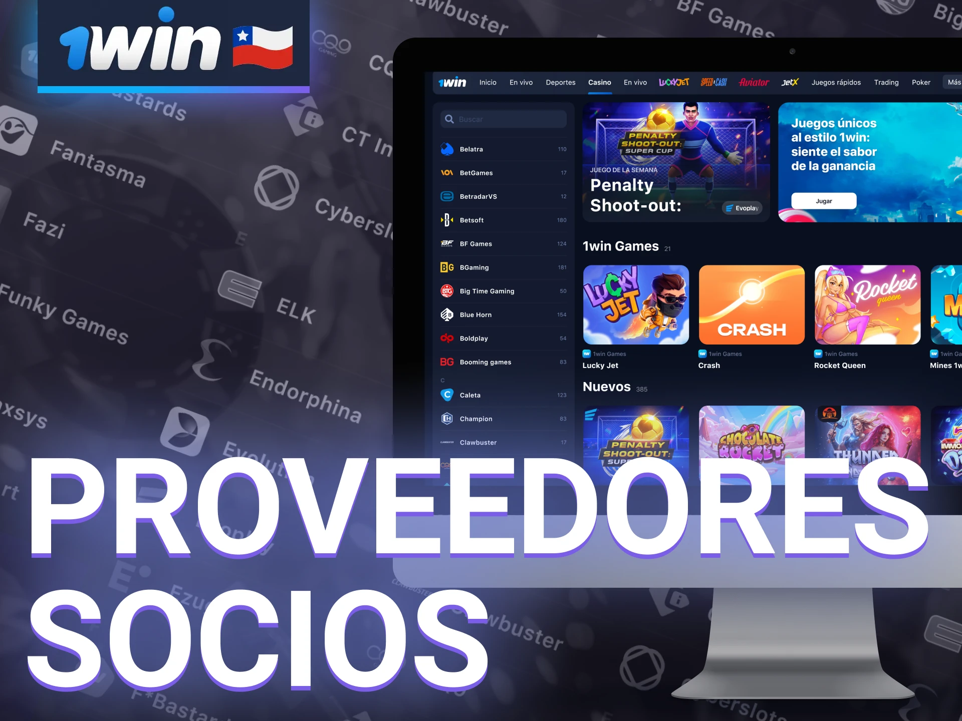 1win colabora con los principales proveedores para ofrecer juegos de casino de alta calidad.