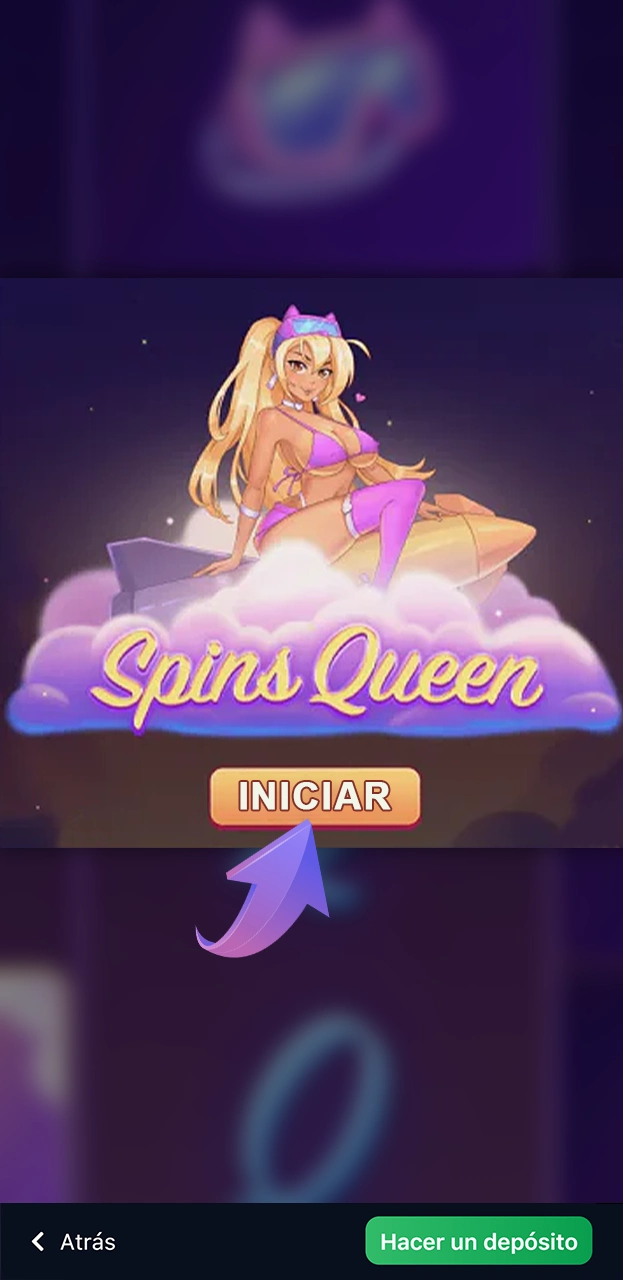 Aventúrese en el mundo del juego de Spins Queen con 1win.