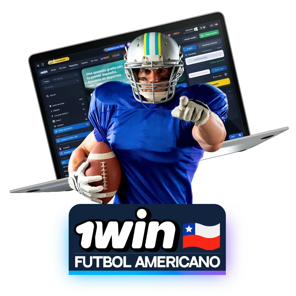 Apuesta al fútbol americano en la página web de 1win.