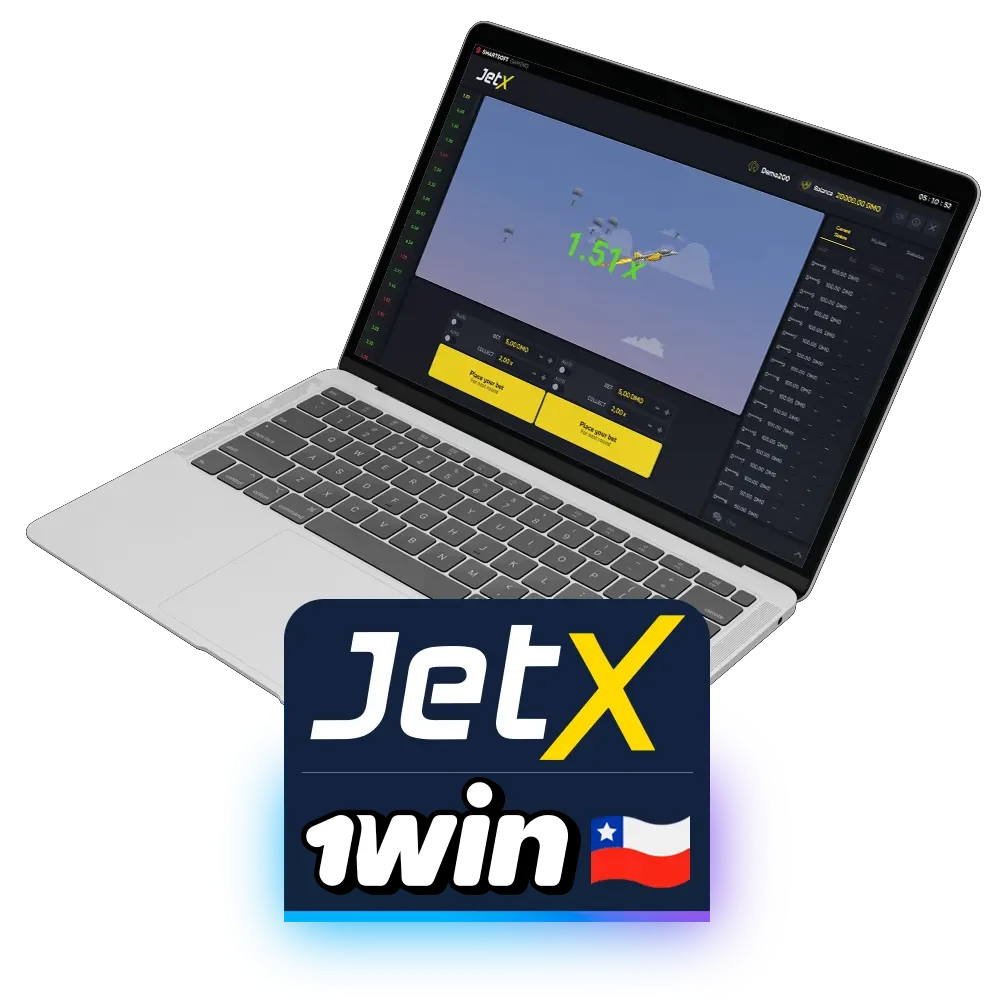 Uno de los emocionantes juegos disponibles en 1win en Chile es JetX.