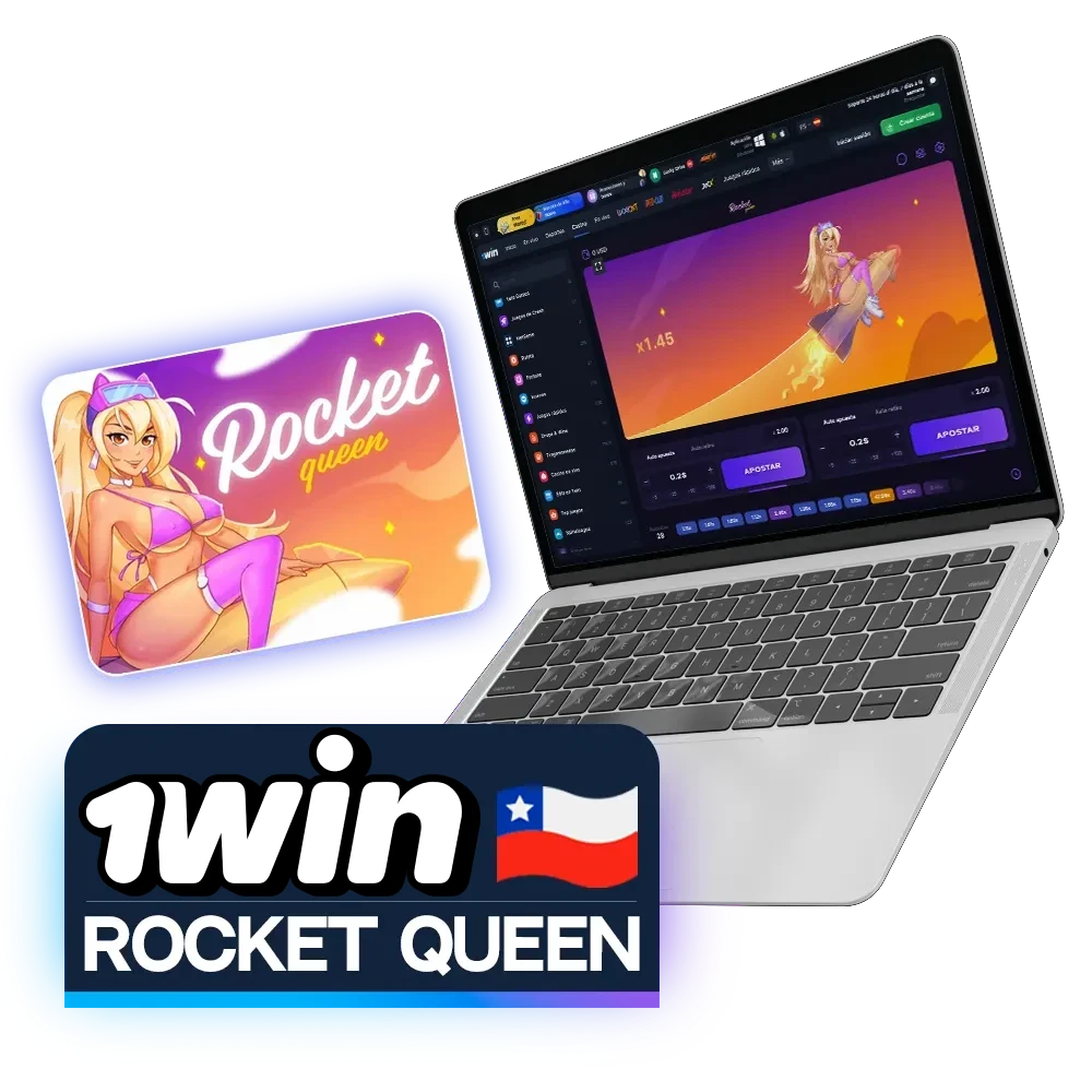 Disfruta del juego Rocket Queen en el sitio web de 1win.