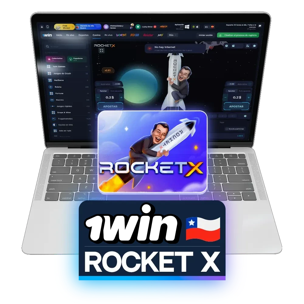 Choose to play Rocket X offered by 1win.