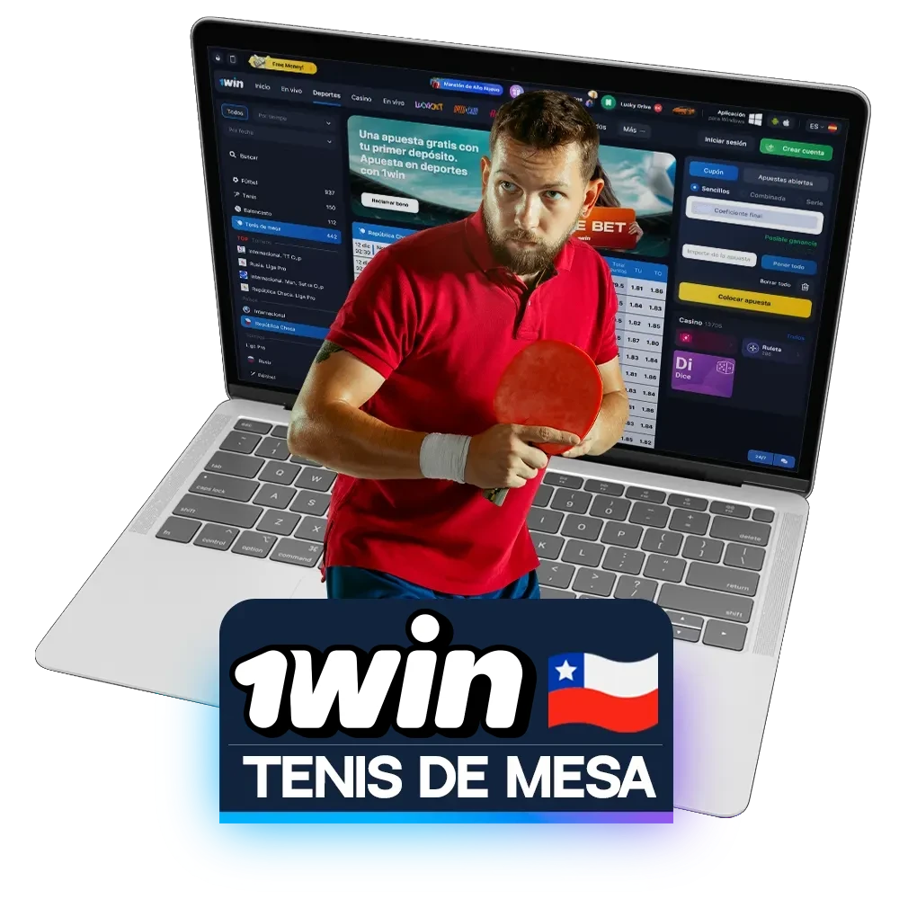 Apueste al tenis de mesa en la página web de 1win.
