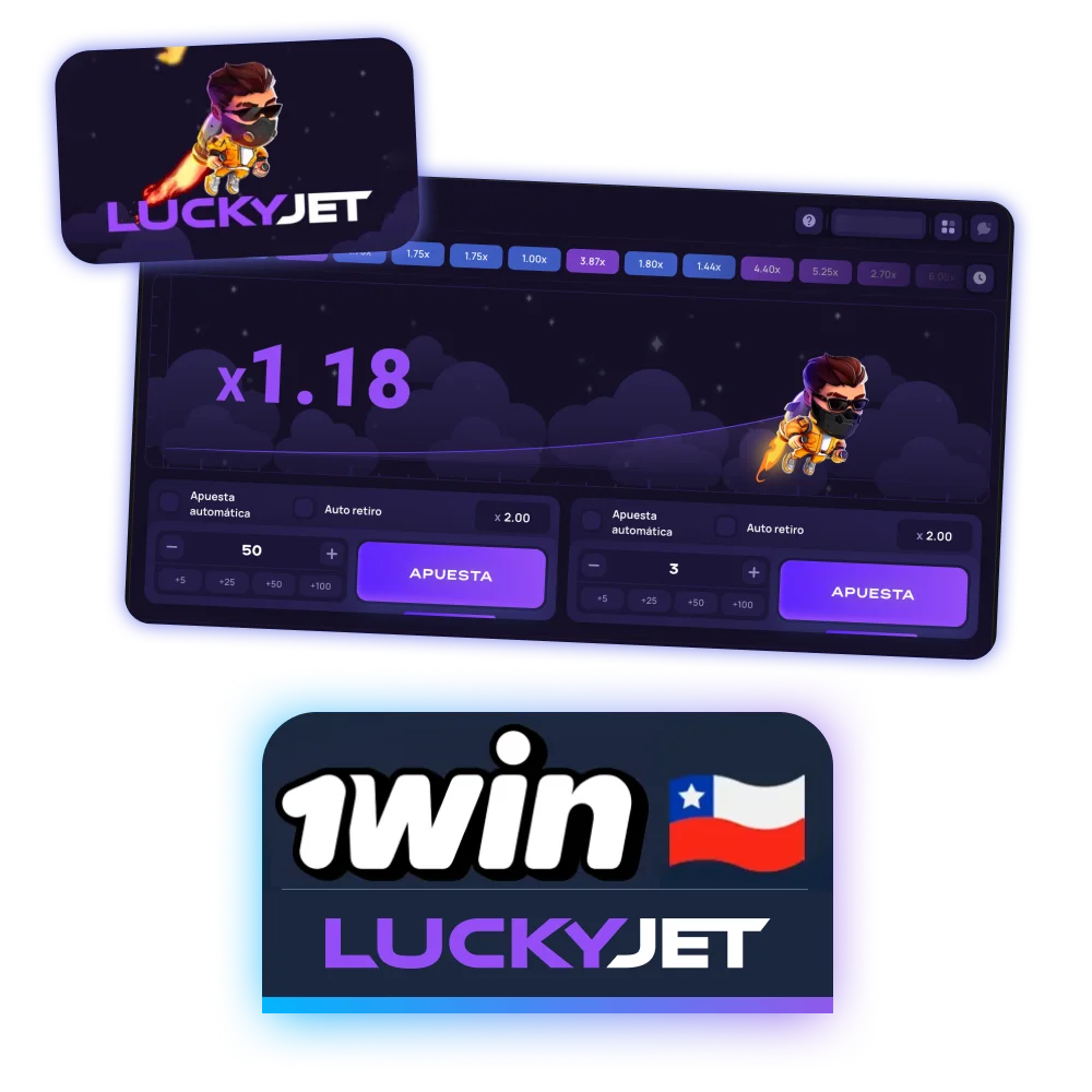 Lucky Jet es un juego exclusivo creado por la plataforma 1win, donde los jugadores pueden disfrutar de una jugabilidad divertida y gráficos coloridos.