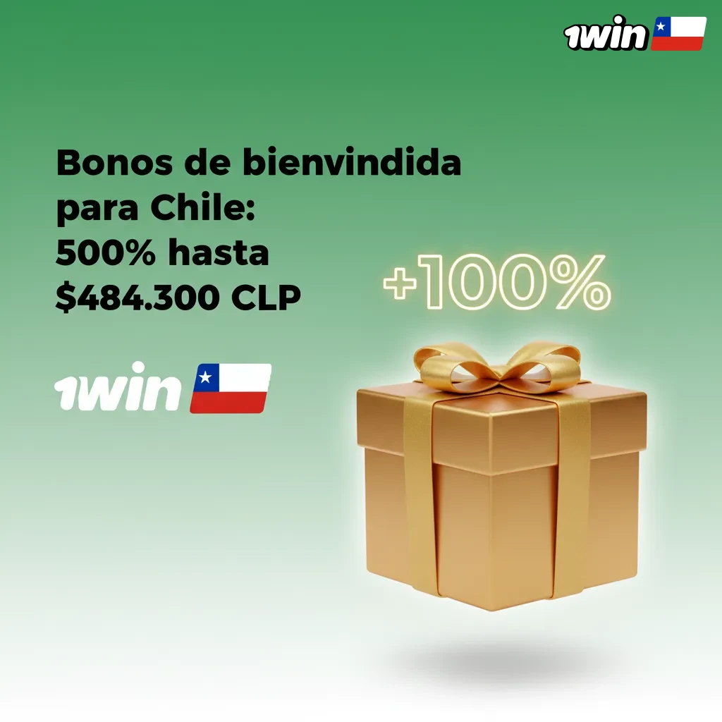 Banner de bonos en Chile: paquete 500% hasta $484.300 CLP; casino rollover x35; deportes 3x–5x, cuotas 1.8–2.0. Ver T&C.