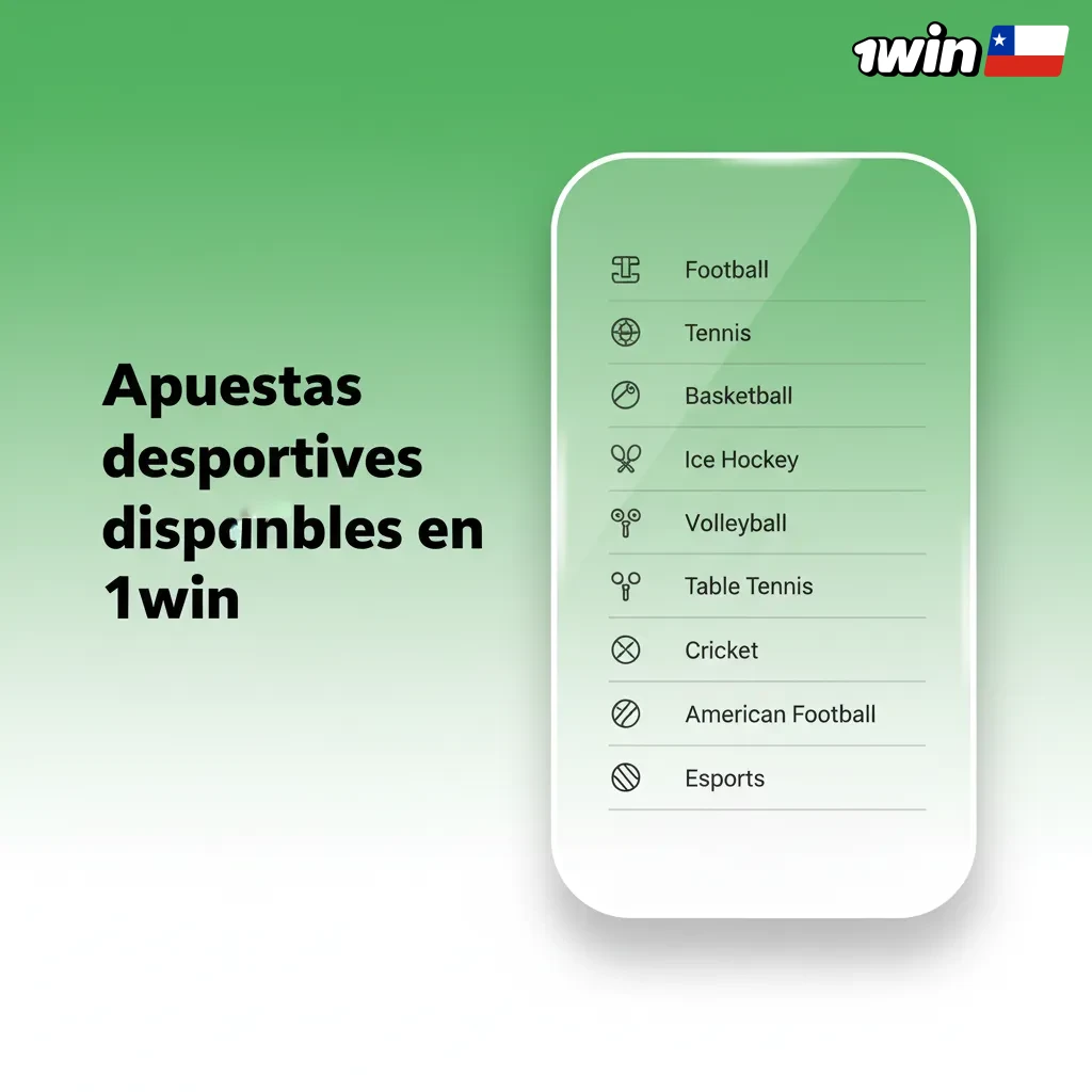 1win apuestas deportivas: fútbol, tenis, básquet, vóley y tenis de mesa, prepartido y en vivo, mercados variados.