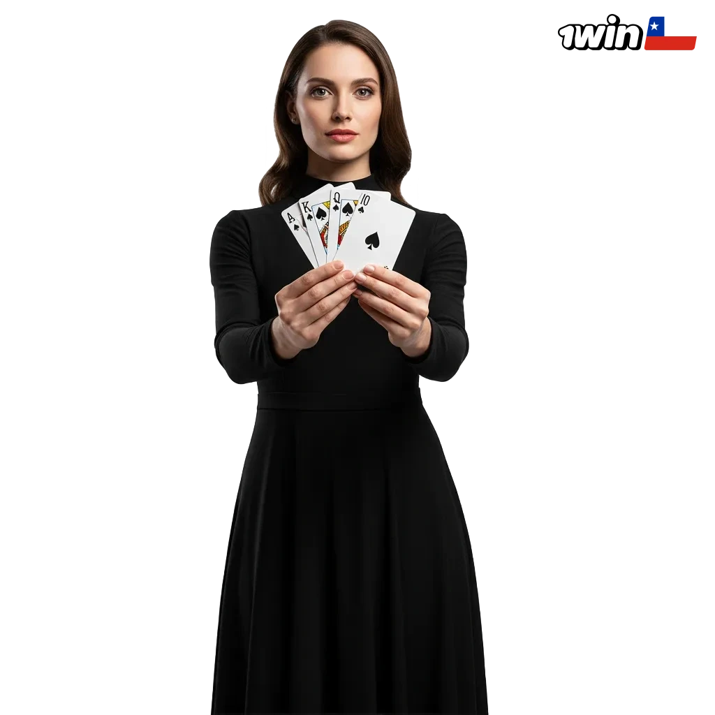 Banner de 1win Chile: tragamonedas, ruleta, blackjack y póker; métodos de pago y bono 500% hasta 484.300 CLP.