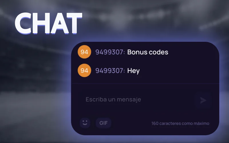 Chatea en 1win y comparte tus grandes ganancias en tiempo real.